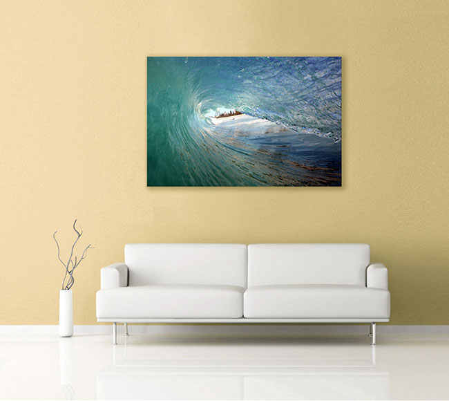 Ocean Artwork canvas on the wall