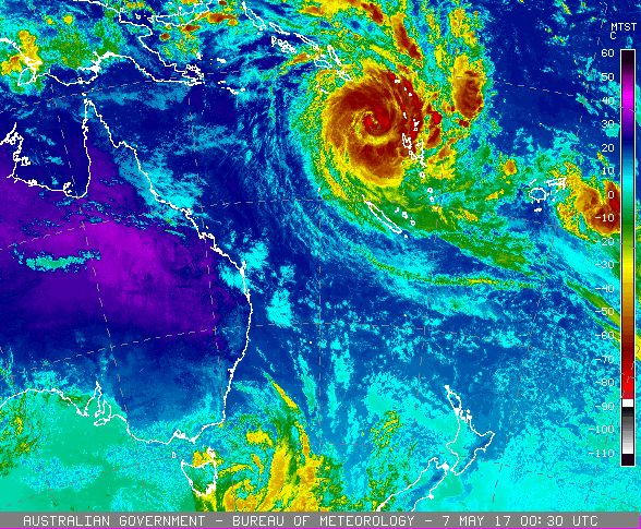 Tropical cyclone Donna May 2017